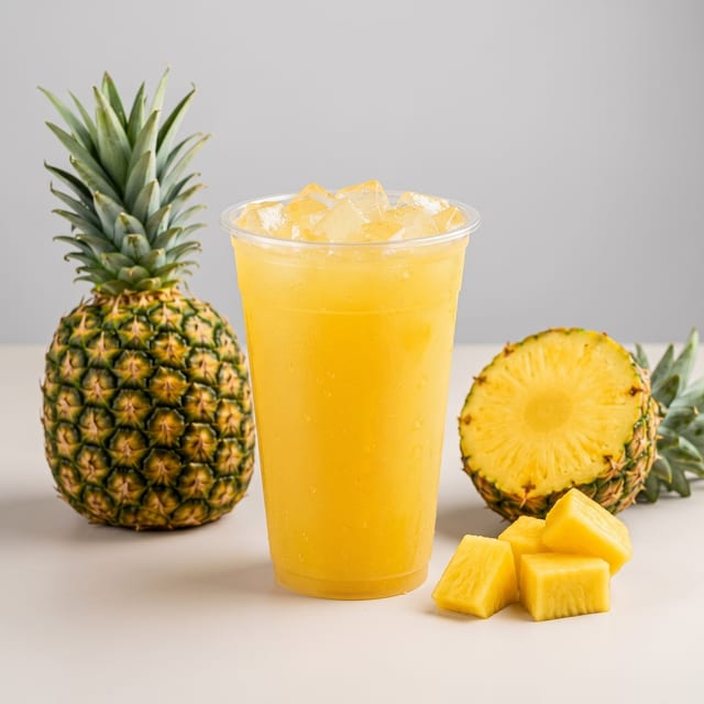 Pineapple Agua Fresca Real Cane Sugar.