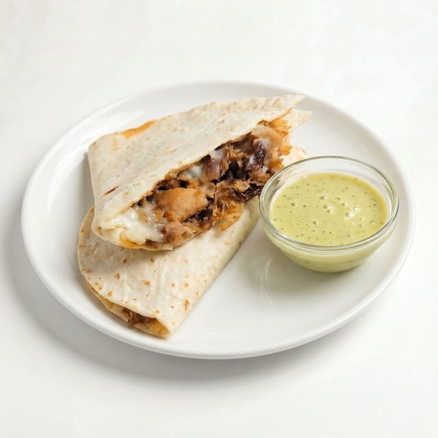 Carnitas Mega Quesadilla – Big, Cheesy, and Loaded with Flavor.