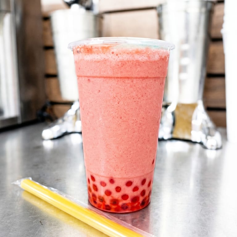 Savor Our Strawberry Boba