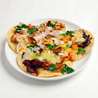 Pastor Tacos - Cone Cut With Pineapple